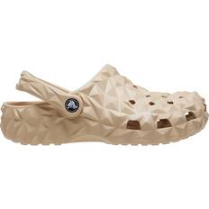 Brown Outdoor Slippers Crocs Classic Geometric Clogs - Cream