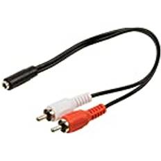 Valueline Audio Adapter Cable Stereo Jack 2x RCA 3.5mm Female