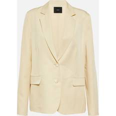 Dam - Silke/Siden Kavajer Joseph Belmore silk and cotton blazer neutrals