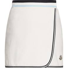 Moncler L Skirts Moncler White Wrap Miniskirt White