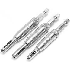 Greenzech 3pcs HSS Self Centering Hinge Drill Bit Holes Wood Working Reaming Tool Countersink Drill Bit