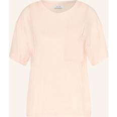 Clothing Reiss Womens Pink Sofia Patch-pocket Short-sleeve Cotton-blend T-shirt