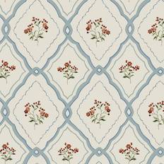 Laura Ashley Blå Tapeter Laura Ashley Intrade Vol 3 Pinford Trellis