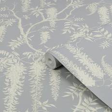 NEXT Next Wisteria Trails Grey Smooth Wallpaper