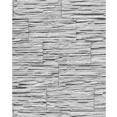 Wallpapers EDEM 1003-32 vinyl wallpaper textured stone natural brick grey white 5.33 sqm