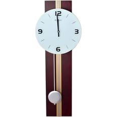 Wm. Widdop Dark Wooden Quartz Pendulum W7830 Wall Clock
