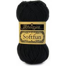 Garn & Håndarbejdsudstyr Scheepjes Softfun Garn Unicolor 2408 Sort