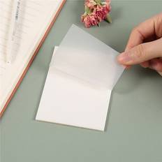 Tlily 400Pcs Transparent Sticky Notes-Waterproof Self-Adhesive Clear Sticky Notes 3X3In