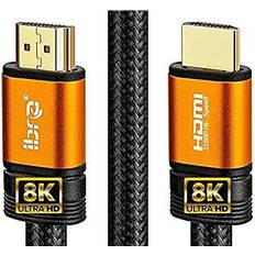 2.1 48gbps Ibra 2.1 Orange Cable Ultra 48Gbps Lead