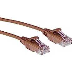 Kabler ACT Brown 0.25 Meter LSZH U/UTP CAT6 Datacenter Cable