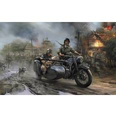 Zvezda 3607 German WWII R12 Sidecar And Crew Model Kit 1:35