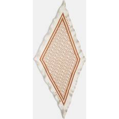 White - Women Scarfs Coach Stacked Print Silk Diamond Scarf