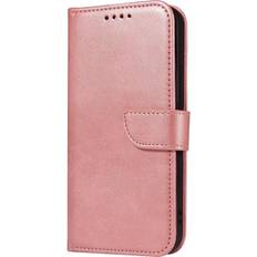 MAULUND iPhone 13 Mini Læder m. Pung & Magnetisk Luk Rose Gold