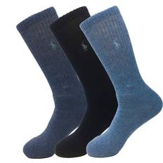 Polo Socks Polo Ralph Lauren Ribbed Socks 3-Pack One Size, Denim