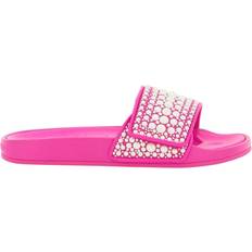 Jimmy Choo Pink Slides Jimmy Choo Rubber Slides With Pearls