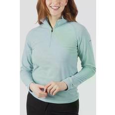 Turquoise Jumpers Trespass Womens Meadows Half Zip Fleece