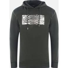 Zebra Tops Roberto Cavalli Class Zebra Print Logo Black Hoodie