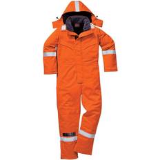 Orange Overalls Portwest XL R, Orange Unisex Adult Flame Resistant Anti-Static Winter Overalls