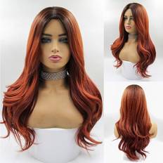 Shine Extensions & Wigs New'C JSSW-073 NEW'C Long Brown Ombre Synthetic Wigs for Not/Specified