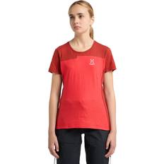 Hemp T-shirts Haglöfs Damen Roc Grip T-Shirt rot