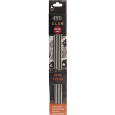 Metal Knitting Needles Pony Stainless Steel 20cm Elan Double Knitting Needles Set of Five 3.25mm P35510