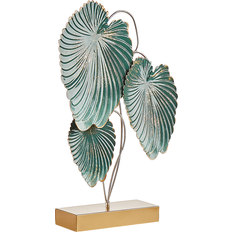 Beliani Decorative Items Beliani Leaves Gold Figurine