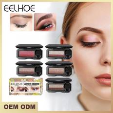 Red Eyeshadows HKHBJS Eelhoe New Small Mushroom Eyeshadow Beauty Air Cushion Gradient Eyeshadow Beginners Eyeshadow Eye Palette Wholesale Fashion Red Brown