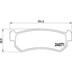 Suzuki Brake System Brembo BRAKE PAD SET OF 4 P10001