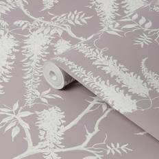 NEXT Next Wisteria Trails Mauve Smooth Wallpaper