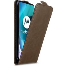 Cadorabo Brown Flip Case for Motorola MOTO G71 5G Cover Book Wallet Protection PU Leather Magnetic Closure Etui