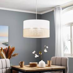 Linen Pendant Lamps TK LIGHTING Asahel 3 Pendant Lamp