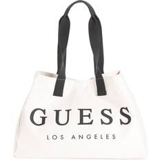 Beach Bags Guess Factory Canvas Beach Tote