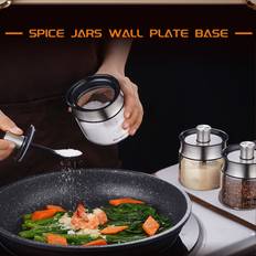Tlily Magnetic Spice Jars Rack Spice