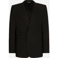 Linnen - Man Jassen Dolce & Gabbana Stretch Wool Sicilia-Fit Jacket Black