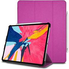 TechGear Purple Smart Case fits Apple iPad Pro 12.9 2018, [Apple Pencil