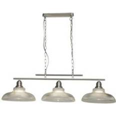 Transparent Pendant Lamps Searchlight Bistro iii 3 Pendant Lamp