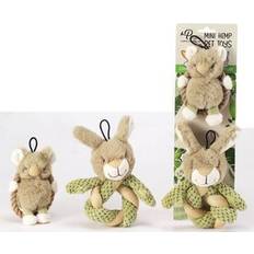 Petique Mini Hula Hemp Koala & Bunny Twist Plush