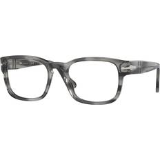 A Righe Occhiali Persol da vista Po3334v cod. colore 1192 Unisex Squadrata Grigio