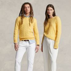 Polo Ralph Lauren Unisex Sweaters Polo Ralph Lauren The Iconic Cable-Knit Cashmere Sweater in Fall Yellow