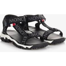 Moncler Moncler Enfant Black Logo Sporty Sandals