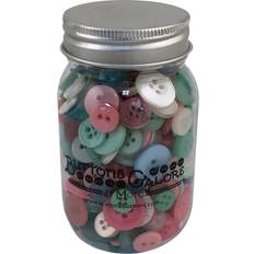 Buttons Galore Button Mason Jars-Fantasy