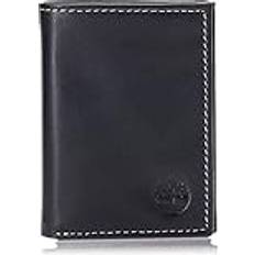 Leather Trifold With Id Window Wallet - Black