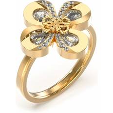 Guess Damen Ringe Guess JUBR03061JWYG Damenring 4G Flower Goldfarben