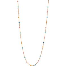 Rosa - Silver Halsband ENAMEL Copenhagen Lola Lolly Halsband kt. Silver Guldpläterad N55G-1 Woman 925 sterling silver