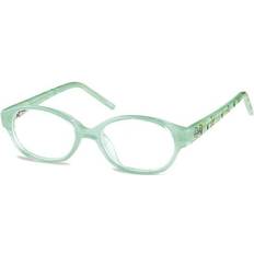 SmartBuy Kids Oval Full Rim Plastic Glasses Discount Green Size 42