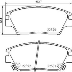 Bromsfriktion Brembo skivbroms P 77 001