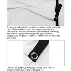 Projector Screens on sale Tlily 2X Portable Projector Screen for Home Theater Outdoor HD White Foldable Anti- 60Inch