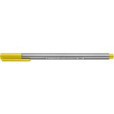 Yellow Fineliners Staedtler Schreibstifte, 334 Fineliner triplus senfgelb Grau, Senfgelb