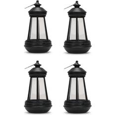 ValueLights Pack of 4 Solar Powered Lantern