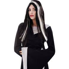 Musta Peruukit My Other Me Wigs Black White Witch